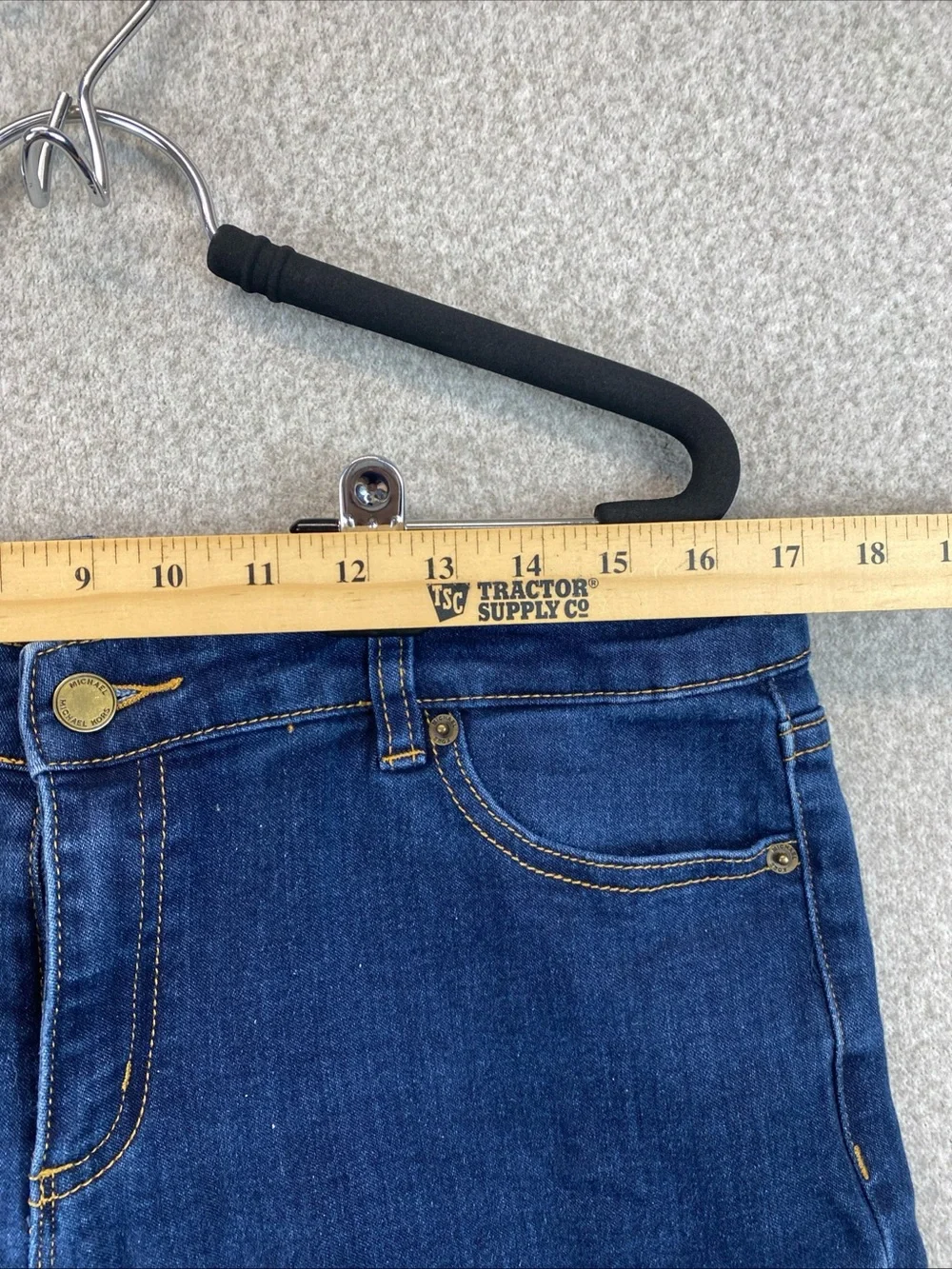 Michael Kors Skinny Jeans Dark Wash Jeans Womens Size 10 Stretchy mid rise